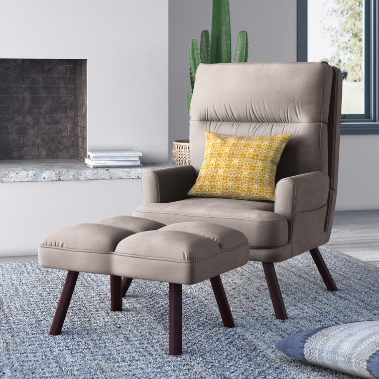 Mistana™ Jaxon 29.52'' Wide Lounge Chair and Ottoman & Reviews Wayfair